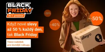 Black Friday 2025: Slevy až 50% na Allegro.cz