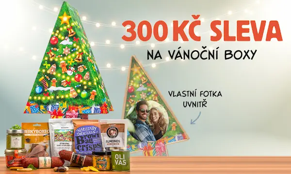 Vánoční boxy s dárky uvnitř na Manboxeo.cz
