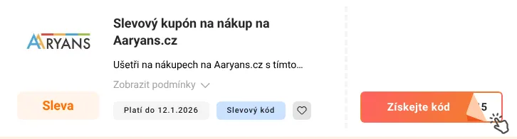 Jak využít slevový kupón Aaryans.cz