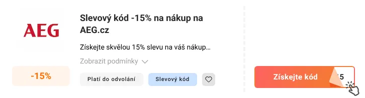 Jak využít slevový kupón AEG.cz