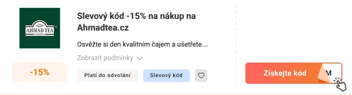 Jak využít slevový kupón Ahmadtea.cz