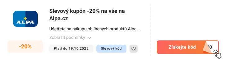 Jak využít slevový kód Alpa.cz