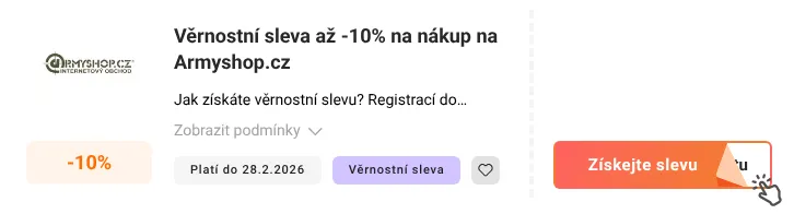Jak využít slevový kód Armyshop.cz