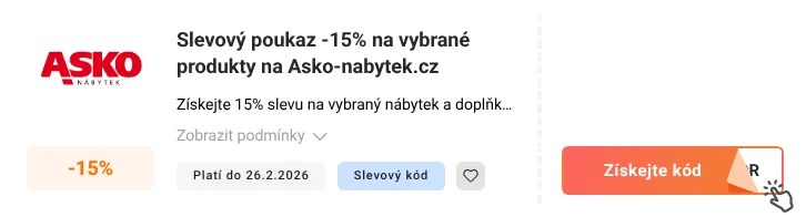 Jak využít slevový kupón Asko-nabytek.cz