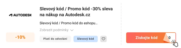 Jak využít slevový kód Autodesk.com