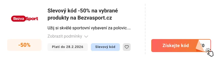 Jak využít slevový kód Bezvasport.cz
