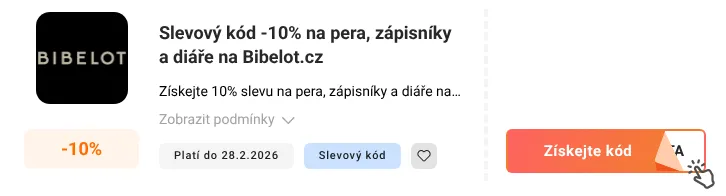 Jak využít slevový kupón Bibelot.cz