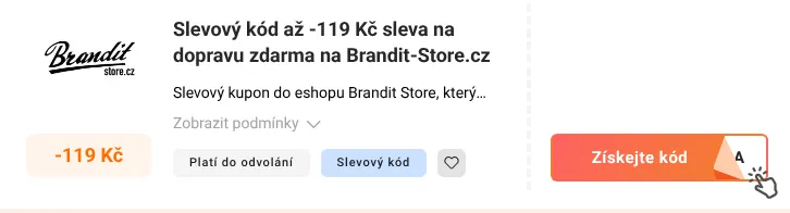 Jak využít slevový kupón Brandit-store.cz