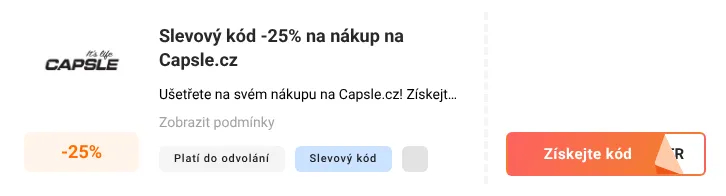 Jak využít slevový kód Capsle.cz