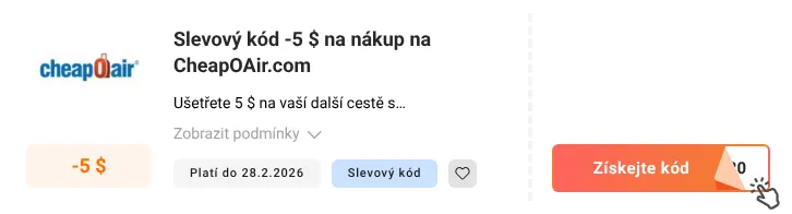 Jak využít slevový kód CheapOAir.com