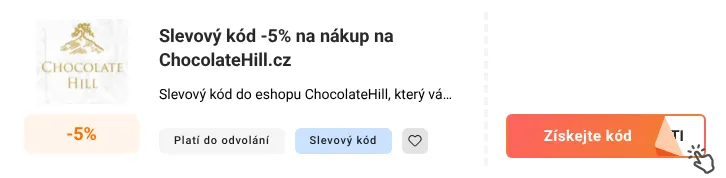Jak využít slevový kupón Chocolatehill.cz