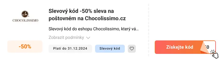 Jak využít slevový kupón Chocolissimo.cz