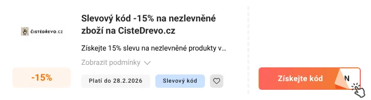 Jak využít slevový kód CisteDrevo.cz