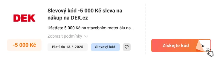 Jak využít slevový kód DEK.cz