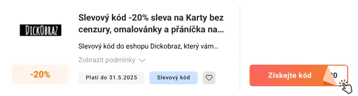 Jak využít slevový kód Dickobraz.cz