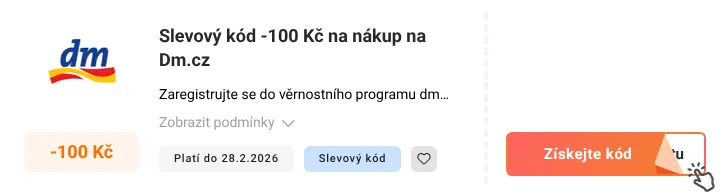 Jak využít slevový kód Dm.cz