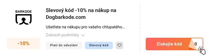 Jak využít slevový kupón Dogbarkode.com