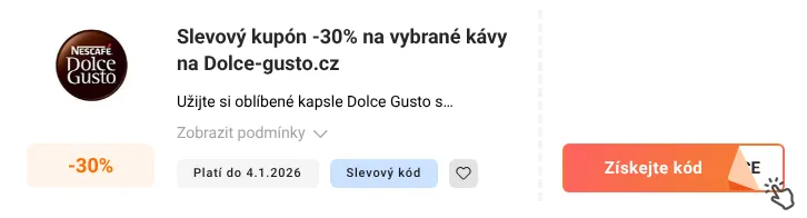 Jak využít slevový kód Dolce-gusto.cz