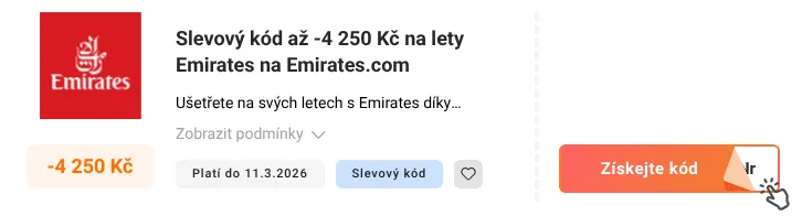 Jak využít slevový kód Emirates.com