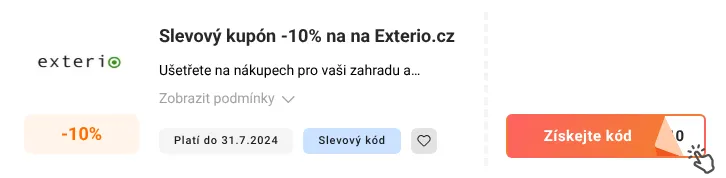 Jak využít slevový kupón Exterio.cz