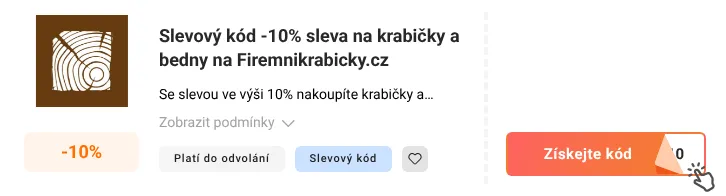 Jak využít slevový kupón Firemnikrabicky.cz