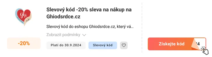 Jak využít slevový kupón Ghiodsrdce.cz