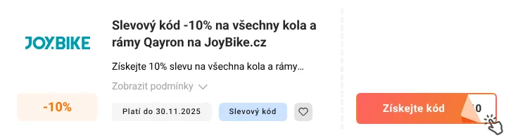 Jak využít slevový kupón JoyBike.cz