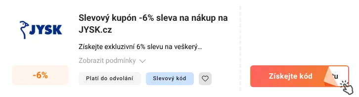 Jak využít slevový kód JYSK.cz
