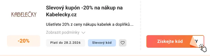 Jak využít slevový kód Kabelecky.cz