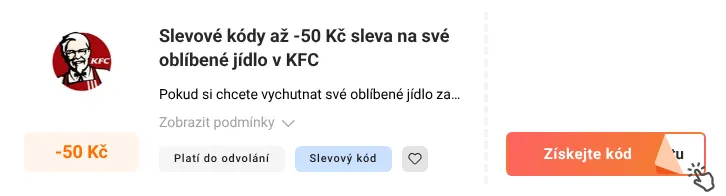 Jak využít slevový kód Kfc.cz