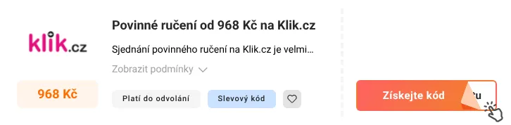Jak využít slevový kód Klik.cz