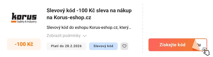Jak využít slevový kód Korus-eshop.cz