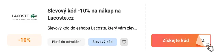 Jak využít promo kód Lacoste.cz