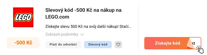 Jak využít slevový kód LEGO.com