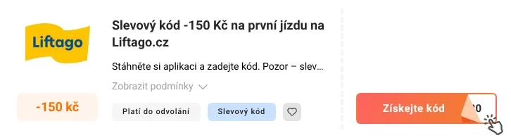Jak využít slevový kód Liftago.cz