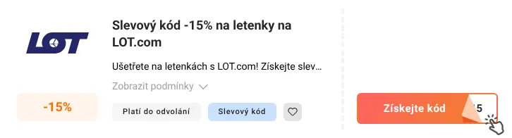 Jak využít slevový kód LOT.com
