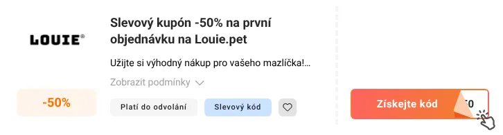 Jak využít slevový kód Louie.pet