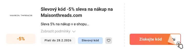 Jak využít slevový kód Maisonthreads.com