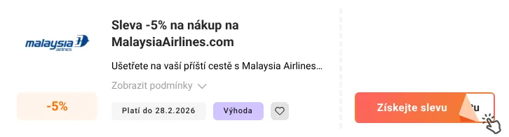 Jak využít slevový kód MalaysiaAirlines.com