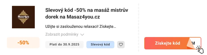Jak využít slevový kód Masaz4you.cz