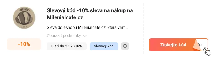 Jak využít slevový kód Milenialcafe.cz