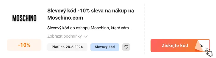 Jak využít slevový kód Moschino.com