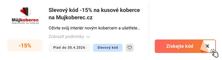 Jak využít slevový kód Mujkoberec.cz