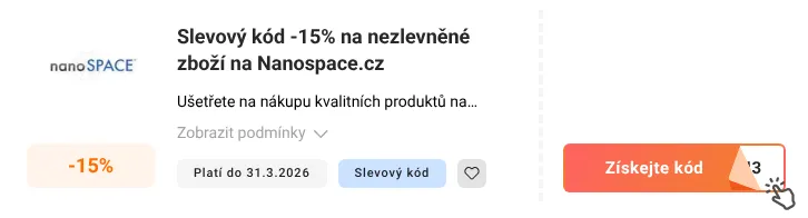 Jak využít slevový kód Nanospace.cz