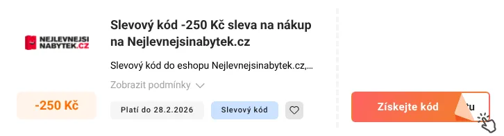 Jak využít slevový kód Nejlevnejsinabytek.cz