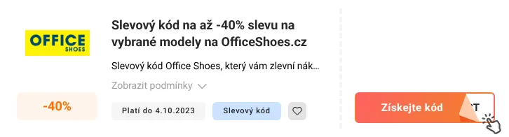 Jak využít slevový kód Officeshoes.cz