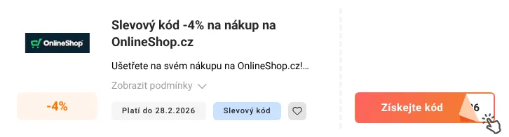 Jak využít slevový kód OnlineShop.cz