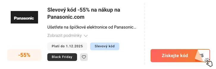 Jak využít slevový kupón Panasonic.com