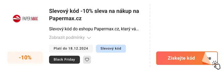 Jak využít slevový kód Papermax.cz
