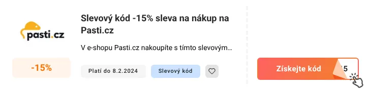 Jak využít slevový kód Pasti.cz